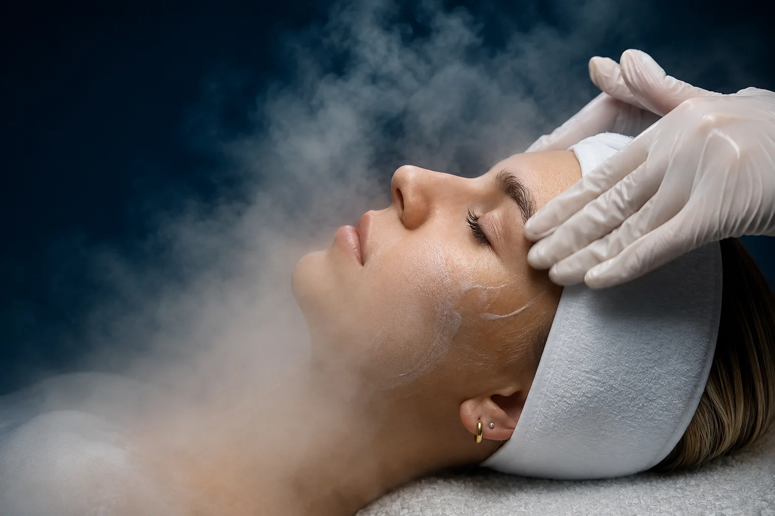 Representación ilustrativa de limpieza facial profunda
