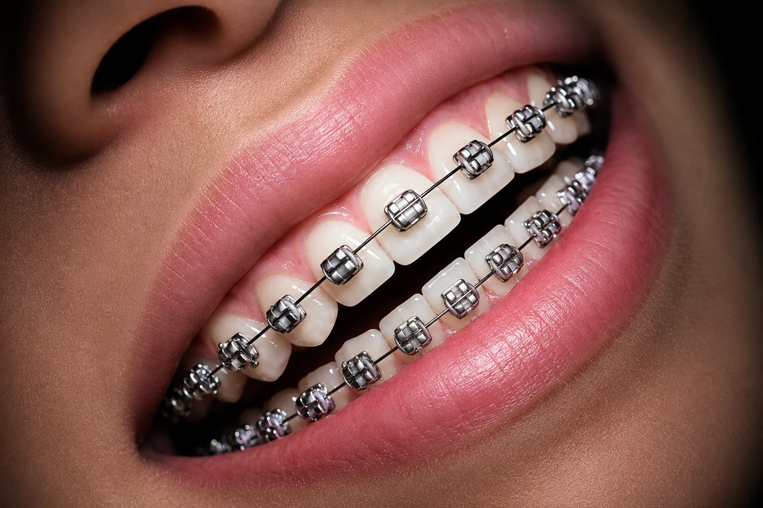 Representación ilustrativa de brackets de autoligado